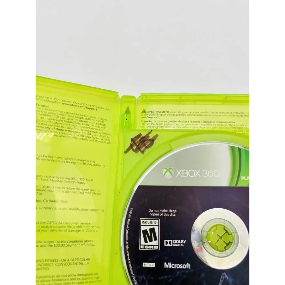 Resident Evil 6 (Microsoft Xbox 360, 2012) No Manual Tested Working VG Condition